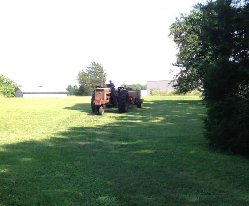 Getting ready to bale hay