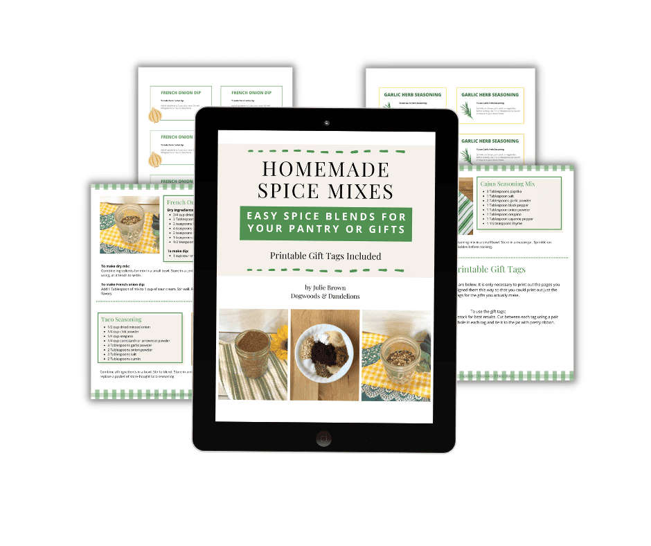 sample pages from the Homemade Spice Mixes ebook
