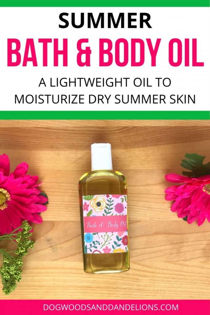 summer bath and body oil