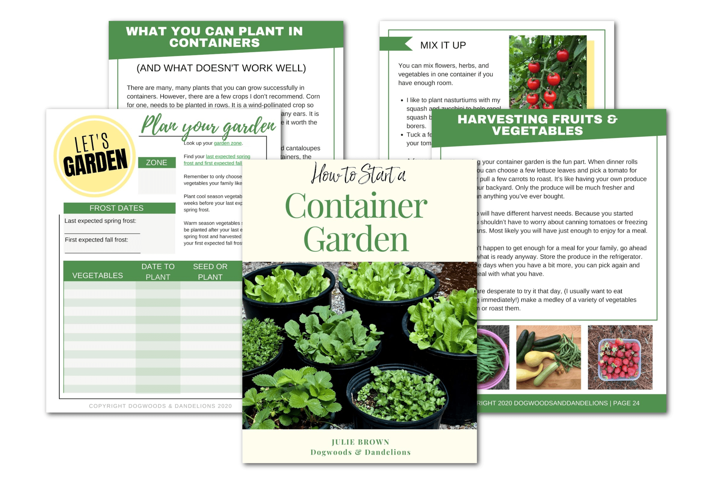 select pages from How to Start a Container Garden ebook