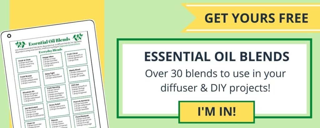 essential oil sign up box to get free essential oil blends