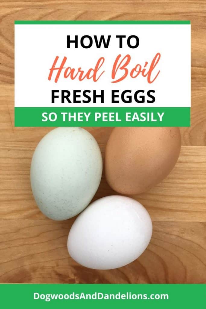 How to make hard boiled eggs that peel easily.
