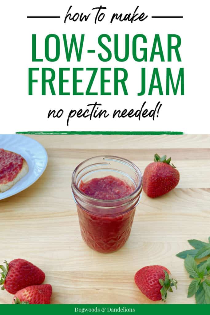 freezer jam with no pectin needed
