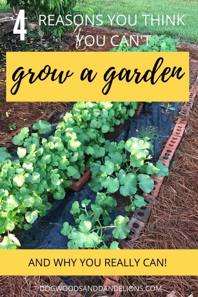 Yes you can grow a garden.