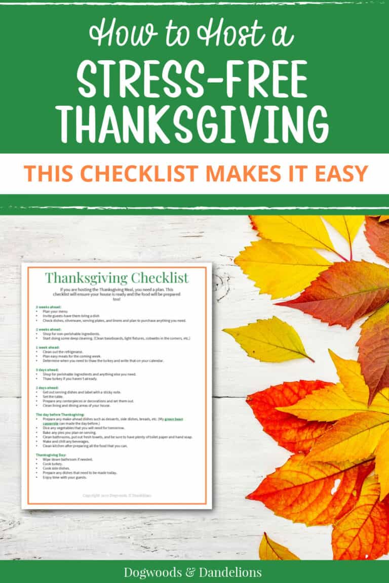 How to Host a Stress-Free Thanksgiving – Dogwoods & Dandelions