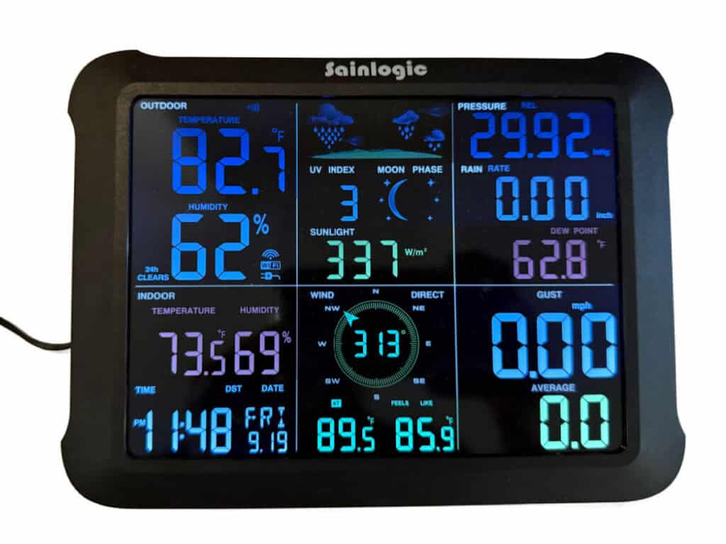 indoor console for Sainlogic SA9 weather station