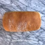 a loaf of homemade white sandwich bread